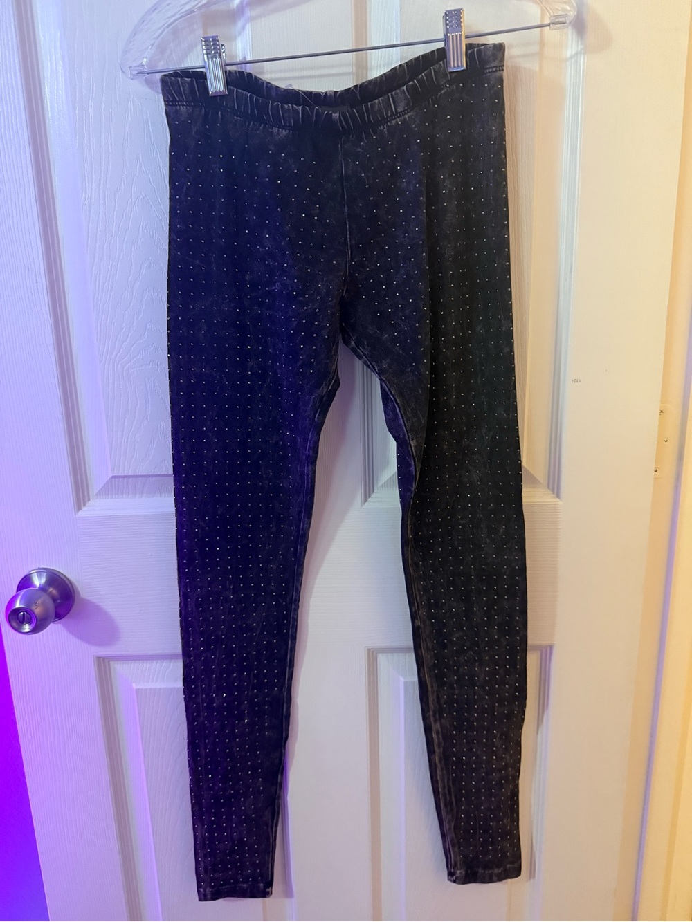 Black Studded Leggings
